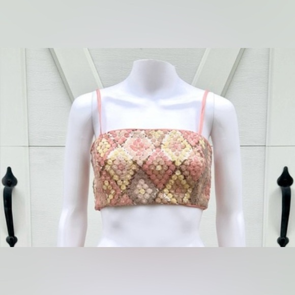 Caroline Constas Tops - CAROLINE CONSTAS CROP TOP